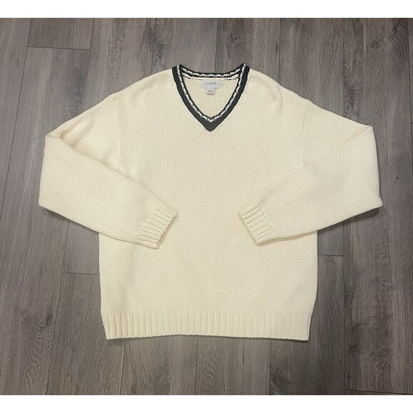 Vintage J. Crew Cricket Varsity Sweater XL Tennis 90s Men’s - Picture 1 of 4
